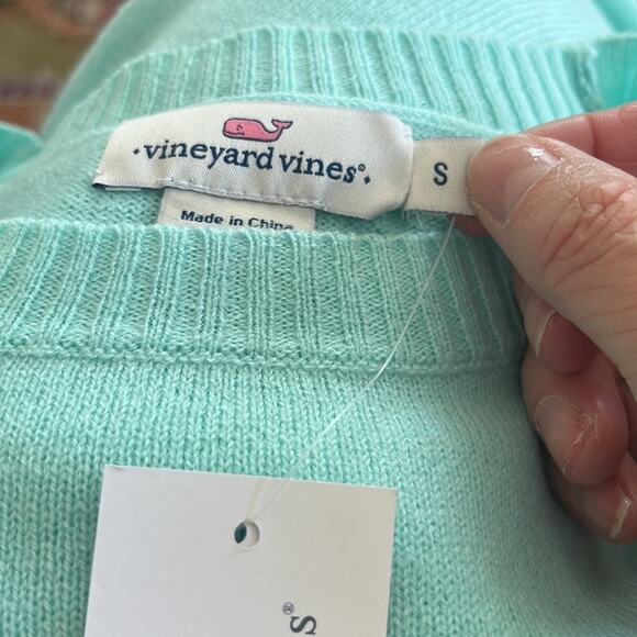 Vineyard Vines Crystal Blue Relaxed Cotton Sweater - Picture 4 of 4